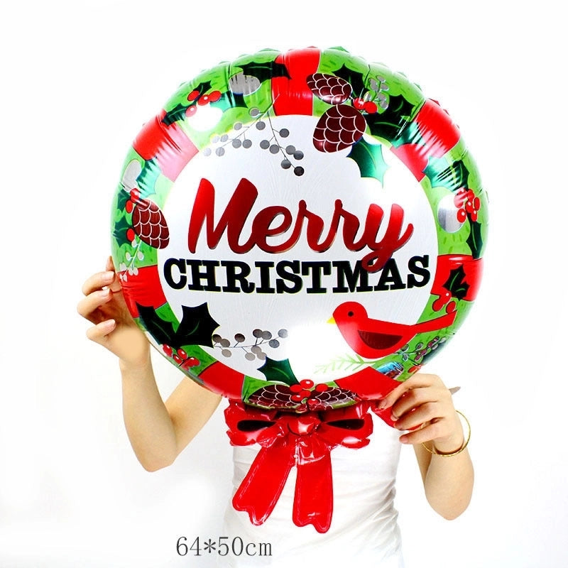 Christmas Casual Christmas Tree Santa Claus Snowman Aluminum Film Party Balloon Balloons