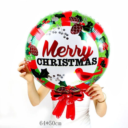 Christmas Casual Christmas Tree Santa Claus Snowman Aluminum Film Party Balloon Balloons