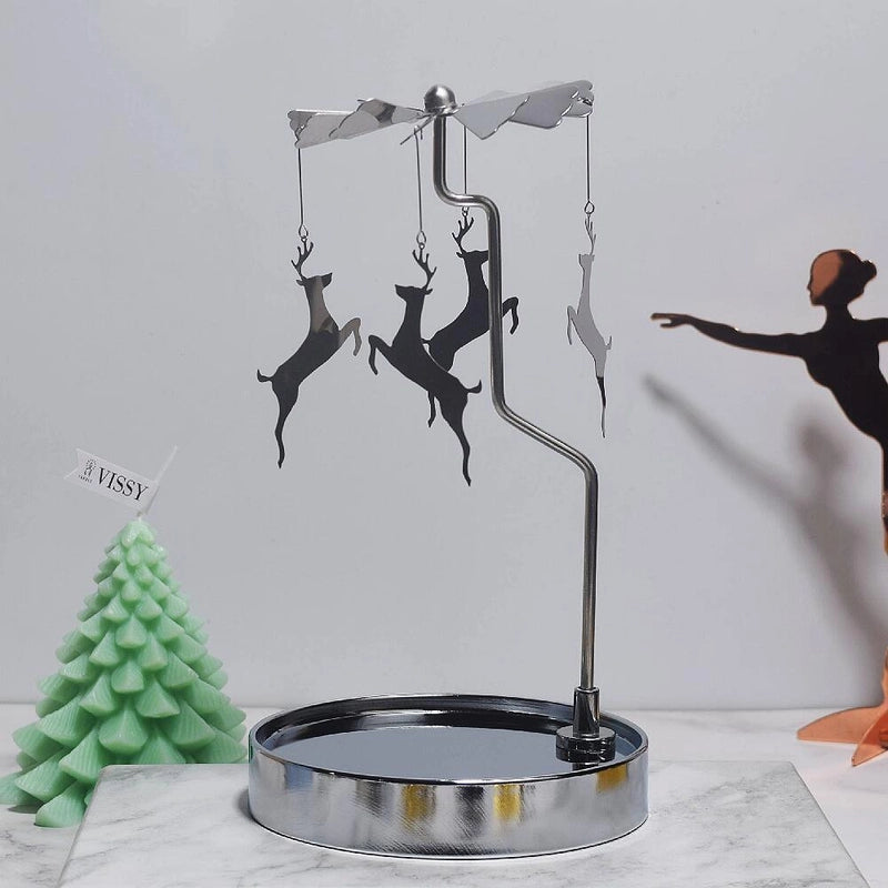 Novelty Solid Color Stainless Steel Metal Candlestick