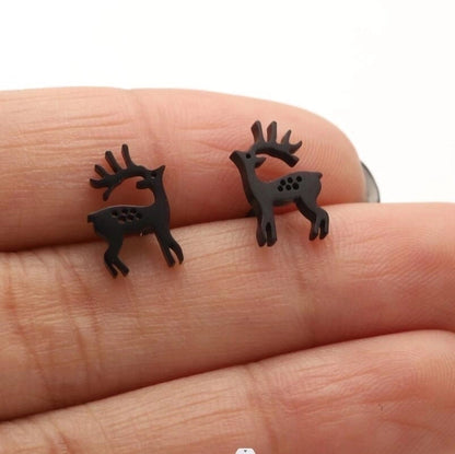 1 Pair Casual Cute Animal Plating Hollow Out 304 Stainless Steel 18K Gold Plated Ear Studs