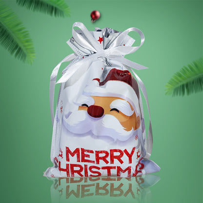 Christmas Gift Bag 2025 Santa Claus Style Drawstring Bag Candy Packaging Gift Bag
