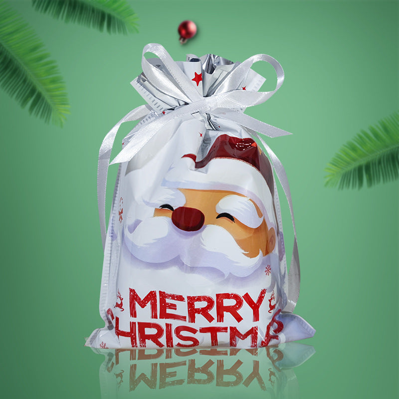 Christmas Gift Bag 2025 Hot Christmas Gift Bag Set Drawstring Bag Candy Bag