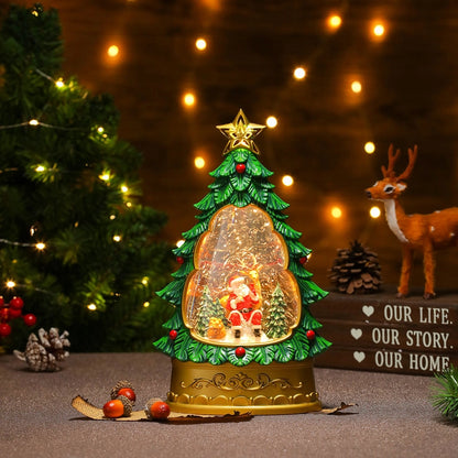 Christmas Cute Christmas Tree Santa Claus Snowman PC Party Festival Ornaments Led Lights Night Lights