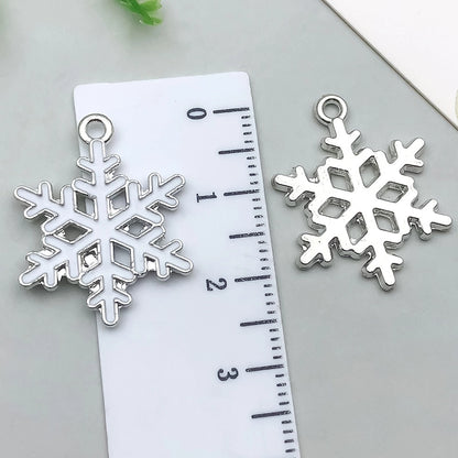 1 Piece 20 PCS/Package 13x16mm 16x21mm 18x20mm Alloy Snowflake Pendant Jewelry Accessories