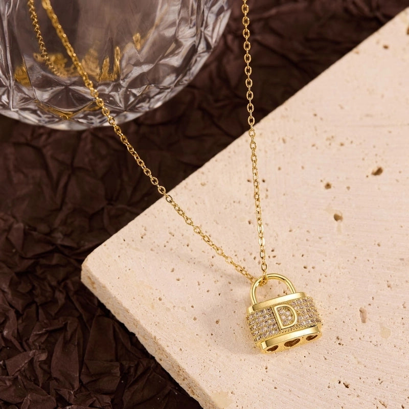 Titanium Steel Copper Leaf Heart Shape Pendant Necklace