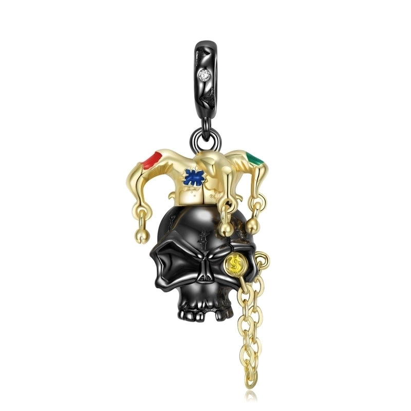 925 Sterling Silver Plating Skull Pendant Necklace