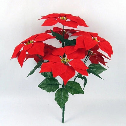 Simulation Christmas Flower Christmas Decoration Poinsettia Fake Flower AliExpress Artificial Flower Christmas Tree Decorations