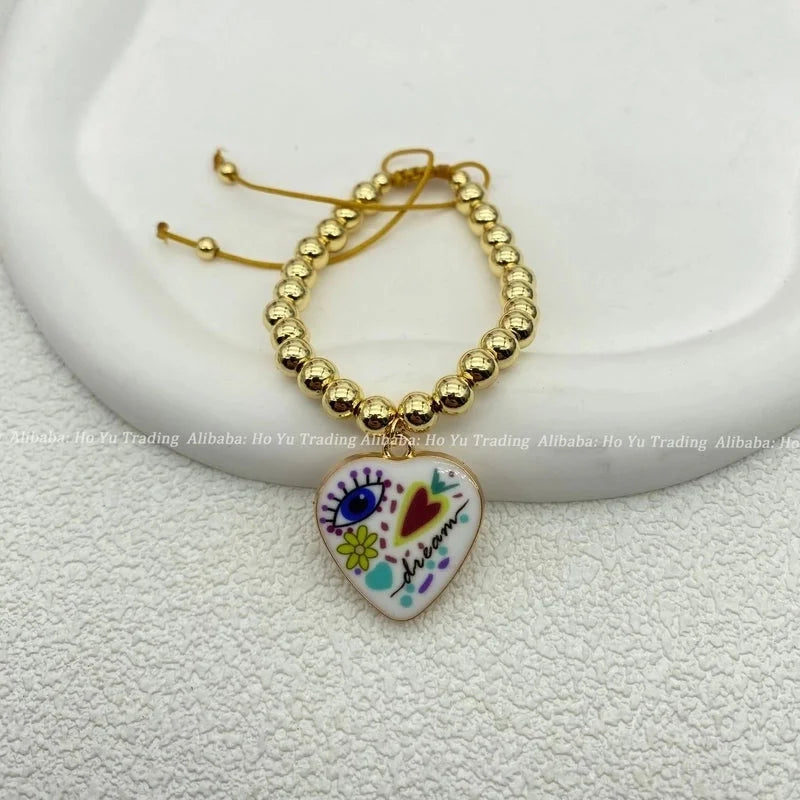 ALLOY Copper Alloy Rose Beaded Bracelets Bracelets, Bangles