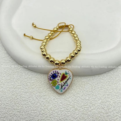 ALLOY Copper Alloy Rose Beaded Bracelets Bracelets, Bangles