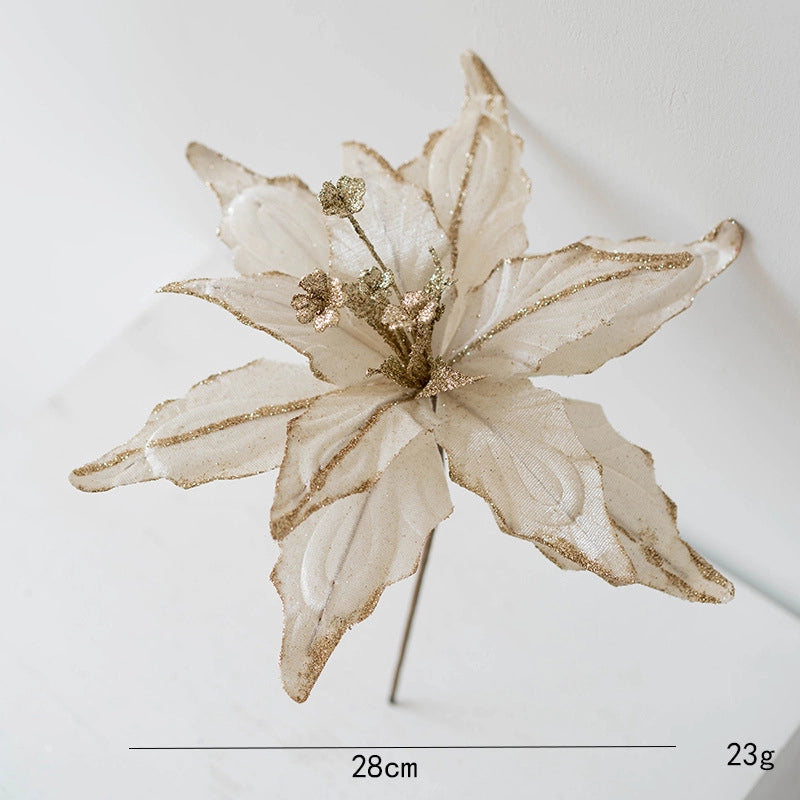 Christmas Minimalist Classic Style Flower Holiday Festival Christmas Tree Decoration