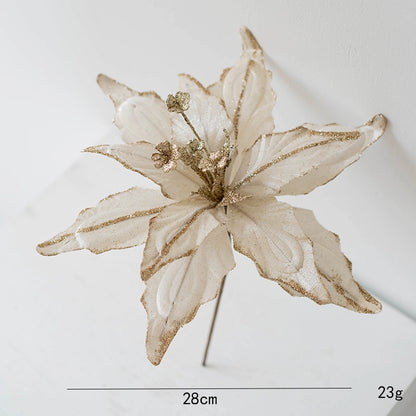 Christmas Minimalist Classic Style Flower Holiday Festival Christmas Tree Decoration