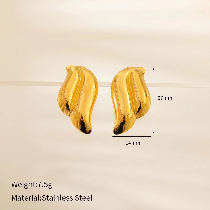 1 Pair Cute Luxurious Wedding Geometric 304 Stainless Steel 18K Gold Plated Stainless Steel Earrings