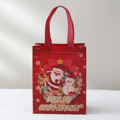 Christmas Cute Christmas Tree Santa Claus Nonwoven Party Festival Gift Bags