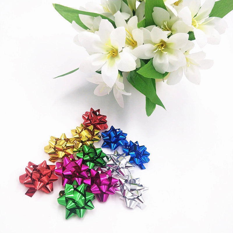 Factory Direct Mini Star Flower 1-inch PET Paint Rainbow Laser Fit Star Flower 120 Pieces