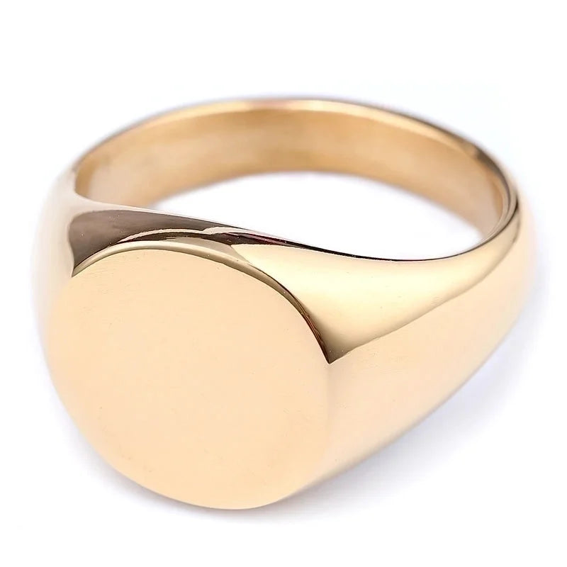 Jewelry Minimalist Solid Color 304 Stainless Steel Plating Stainless Steel Rings