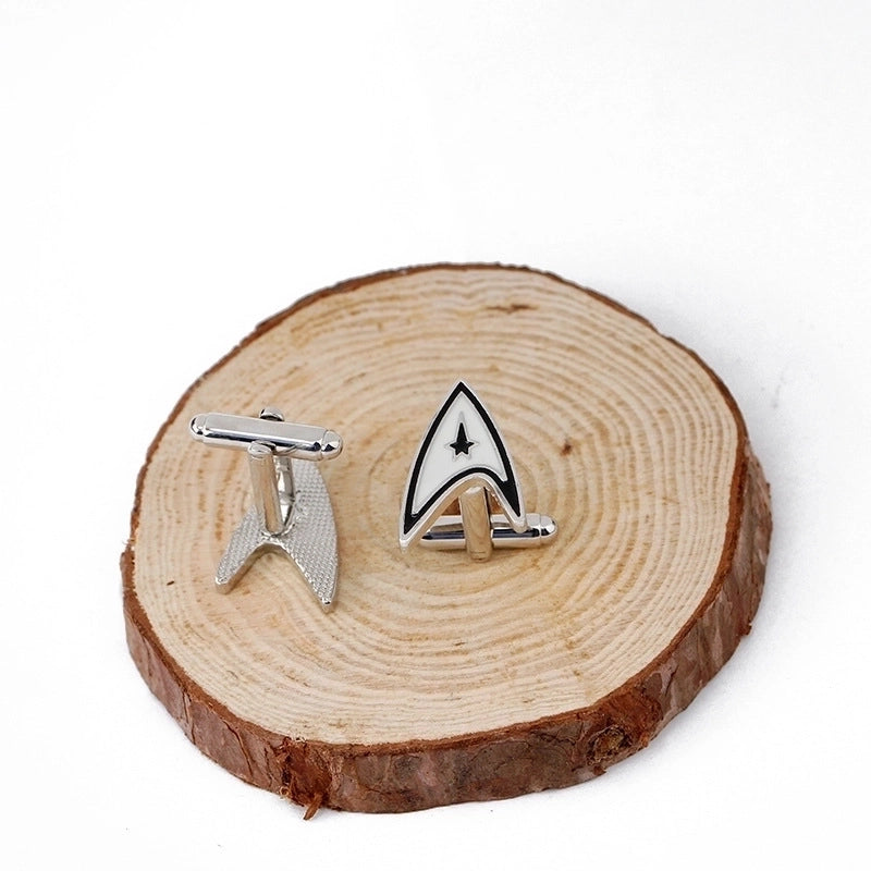 European Bottle Wine Glass Skull Father's Day Gift Pattern Shirt Cufflinks