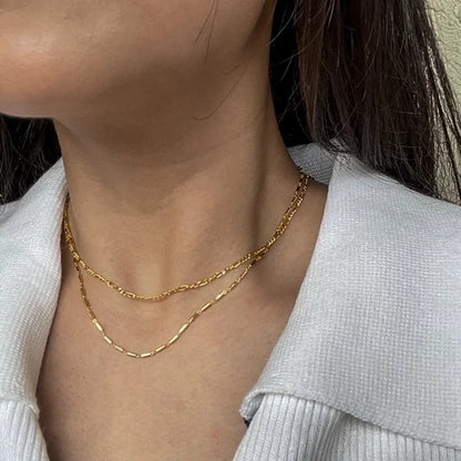 Minimalist Solid Color Stainless Steel Plating Bracelets Anklet Necklace