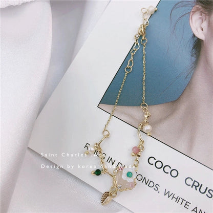 Minimalist Classic Style Round Freshwater Pearl Beaded Bracelets