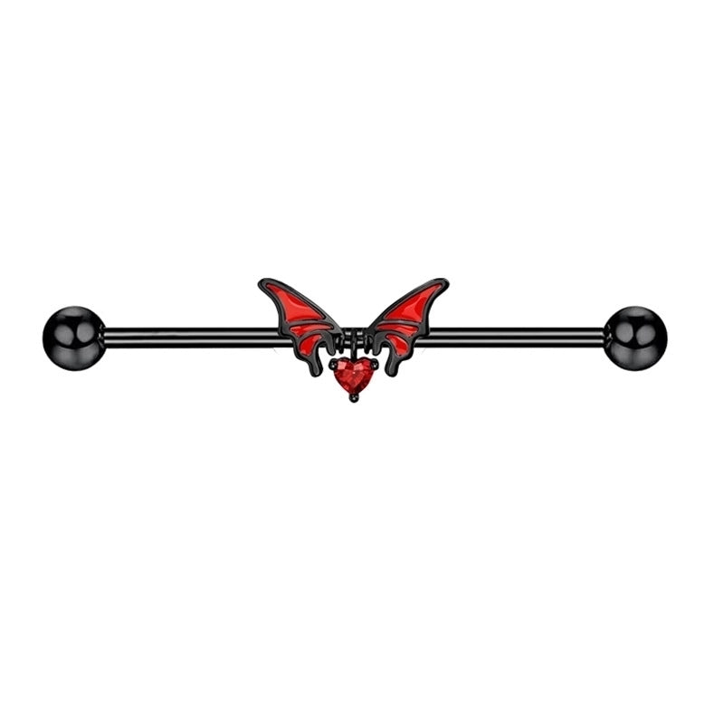 1 Piece Belly Rings Minimalist Heart Shape Copper Inlay Rhinestones Nipple Rings & Studs Belly Rings