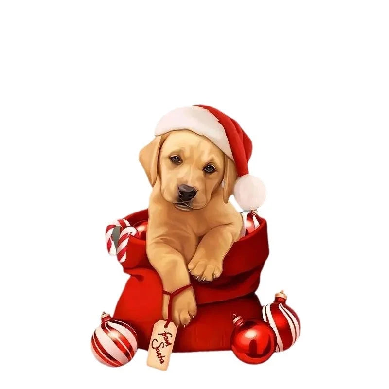 New Dog Acrylic Decorative Pendant Perfect Car Pendant Keychain Accessories Christmas Tree Decoration