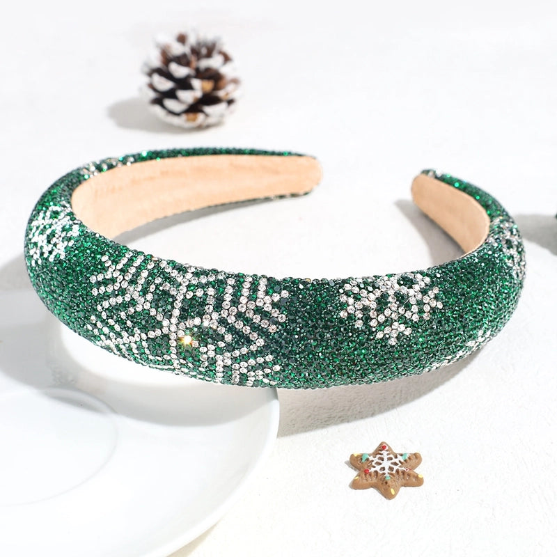 Christmas Vacation Women's Snowflake Rhinestone Hair Band