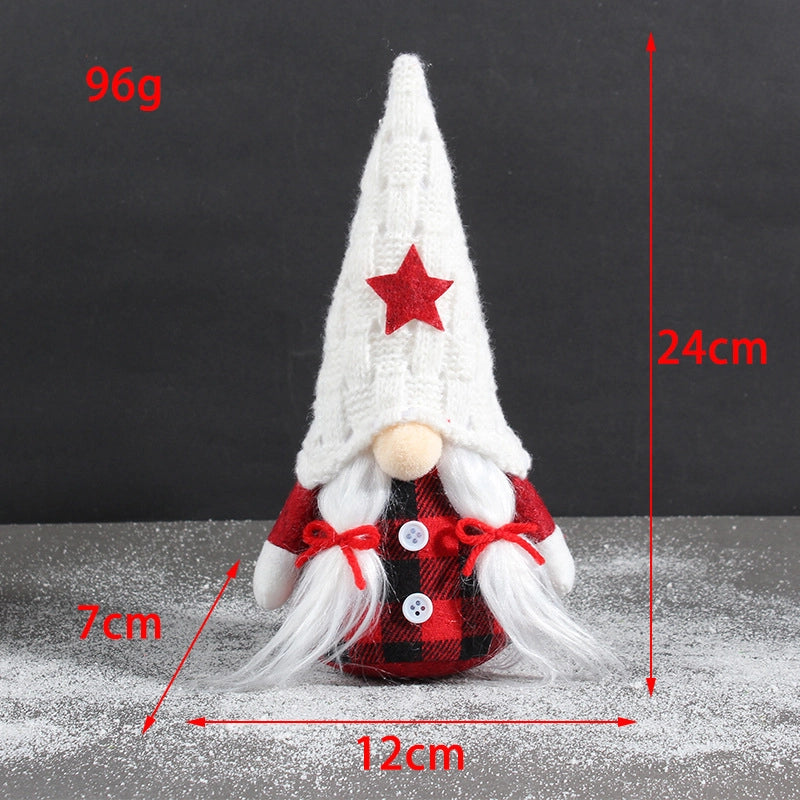 Christmas Minimalist Christmas Hat Doll Star Cloth Party Ornaments