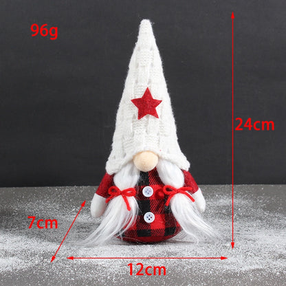 Christmas Minimalist Christmas Hat Doll Star Cloth Party Ornaments