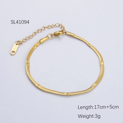 Retro Waves 304 Stainless Steel Bracelets In Bulk