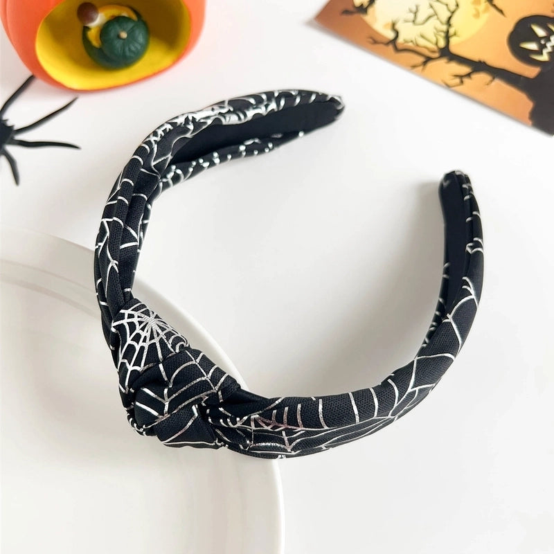 Halloween Cute Funny Women's Spider Web Skull Hair Band