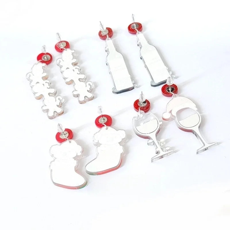 Minimalist Cartoon Letter Arylic Stoving Varnish Women's Drop Earrings 1 Pair