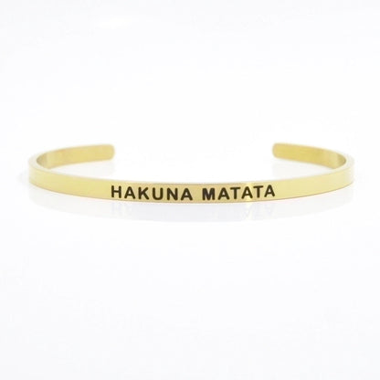 Minimalist Letter Stainless Steel Bangle