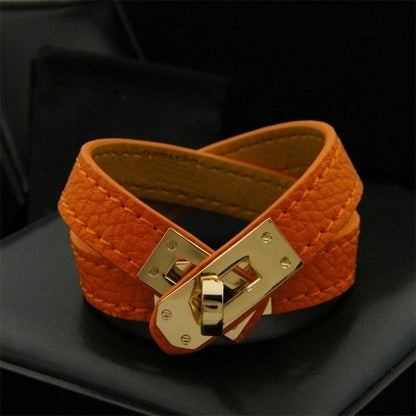 Copper Hip-Hop Retro Patchwork Solid Color Bangle