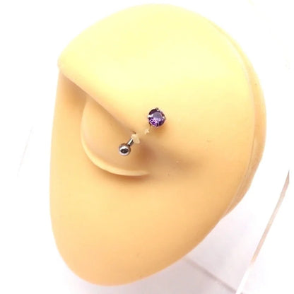 Elegant Luxurious Round Rose Stainless Steel Copper White Gold Plated Gold Plated Rhinestones Zircon Eyebrow Nails In Bulk