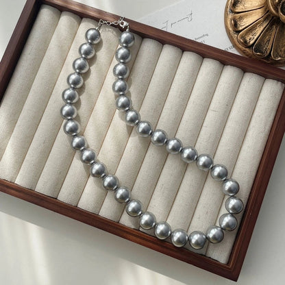 Elegant Minimalist Geometric 304 Stainless Steel Artificial Pearl Necklace