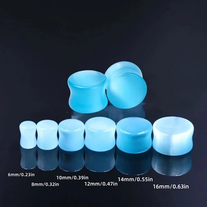 2 Pieces Ear Cartilage Rings & Studs Hip-Hop Exaggerated Punk Solid Color Opal Opal Ear Cartilage Rings & Studs