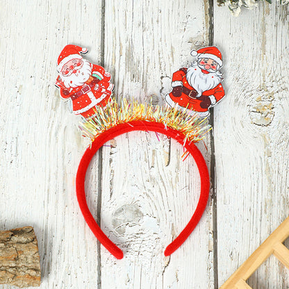 2 Pieces Christmas Headband Hair Accessories Party Christmas Costume Adult Children Christmas Headband Small Gift