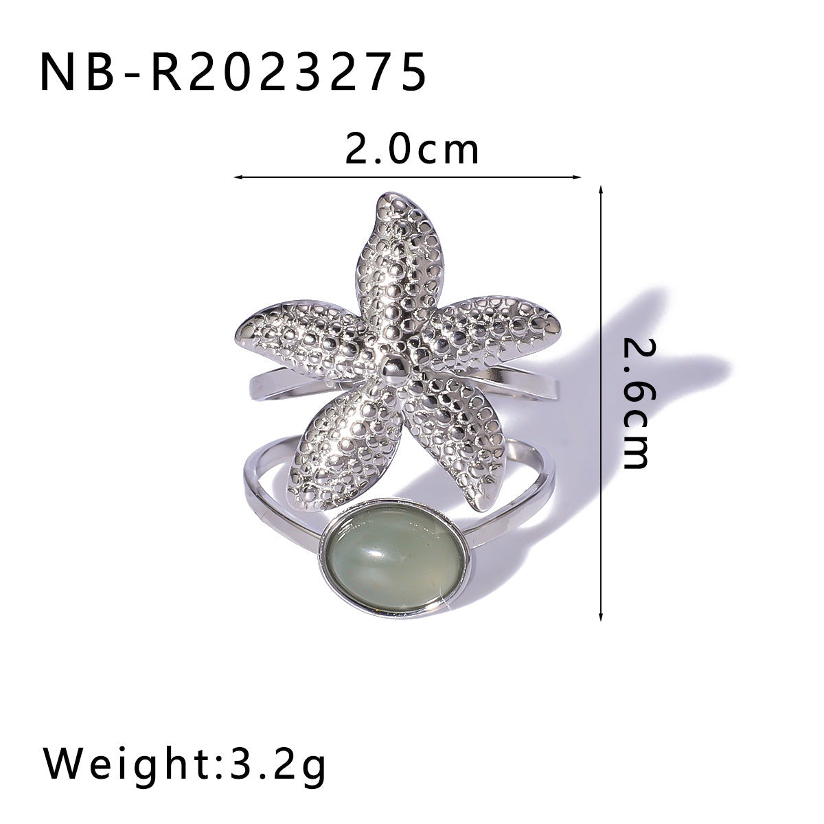 Open Ring IG Style Shell Geometric Geometric Stainless Steel Electroplating Rings