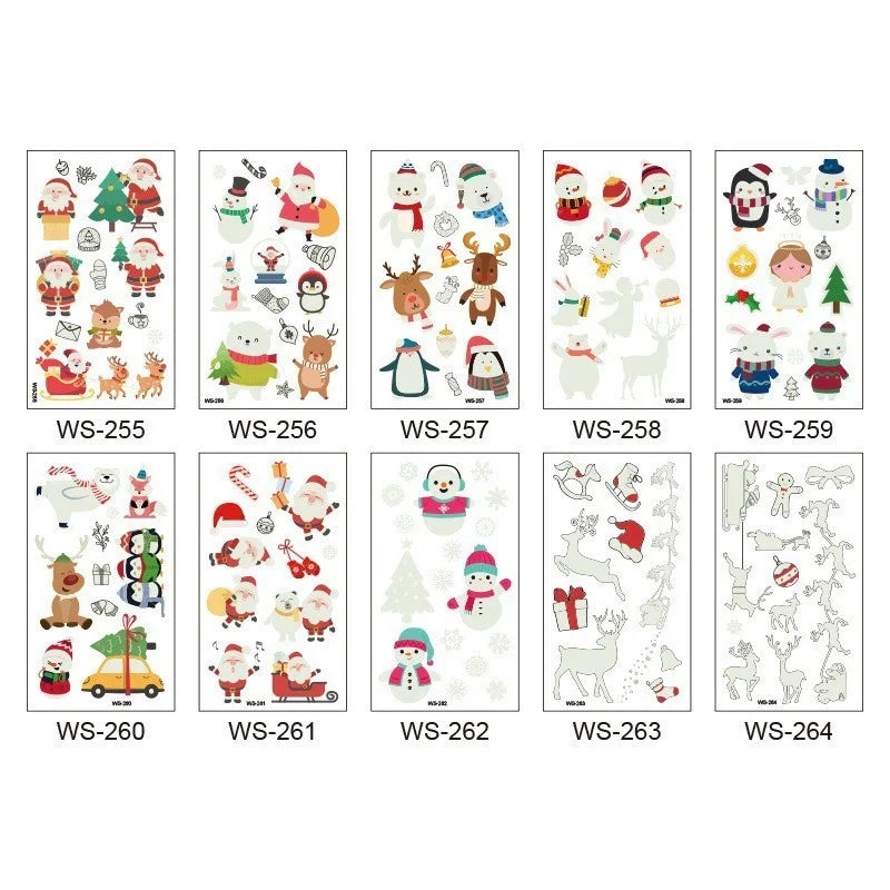 Christmas Santa Claus Transfer Stickers Tattoos & Body Art 1 Piece