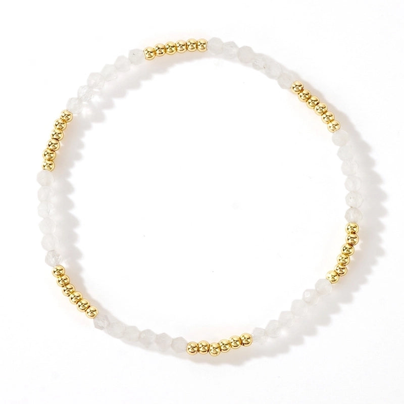 Bohemian Geometric Natural Stone Copper Bracelets In Bulk