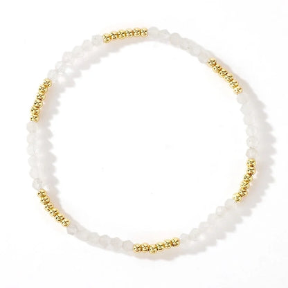 Bohemian Geometric Natural Stone Copper Bracelets In Bulk