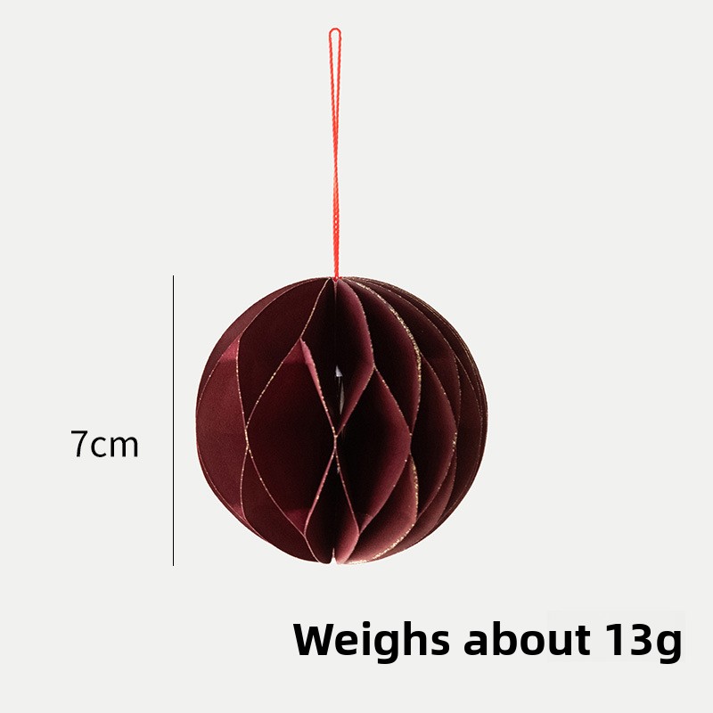 Hot Sale Christmas Paper Folding Honeycomb Christmas Tree Hanging Decoration Party Christmas Decoration Supplies Hanging Ornament