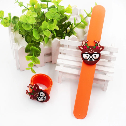 Christmas Cartoon Style Santa Claus Elk Silica Gel Festival