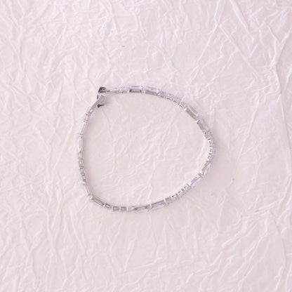 IG Style French Style Classic Style Geometric 304 Stainless Steel Titanium Steel 18K Gold Plated Zircon Bracelets In Bulk