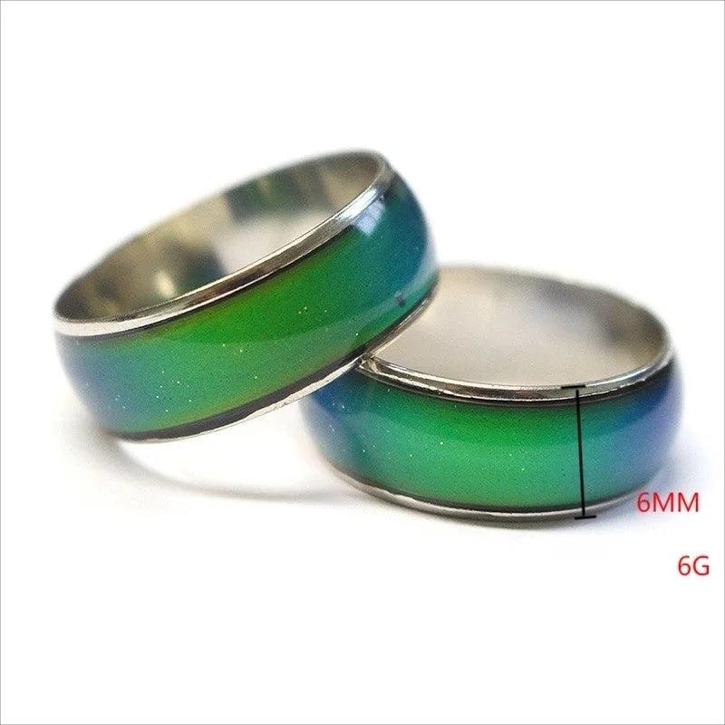 Brass White-Plated K Casual Hip-Hop Cool Style Enamel Circle Rings