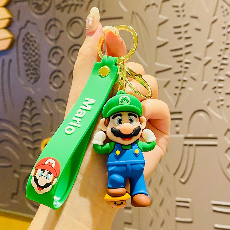 20 Pieces Cartoon Mario Keychain Trendy Car Pendant Couple Bag Charm Holiday Gift Pair
