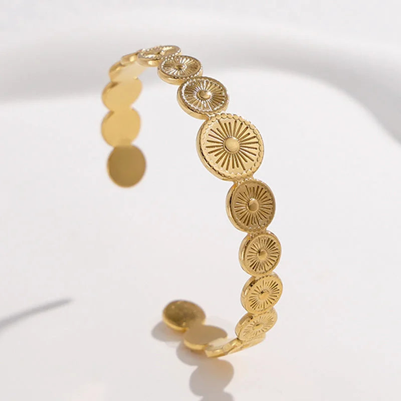 Round Stainless Steel Electroplating Bangles