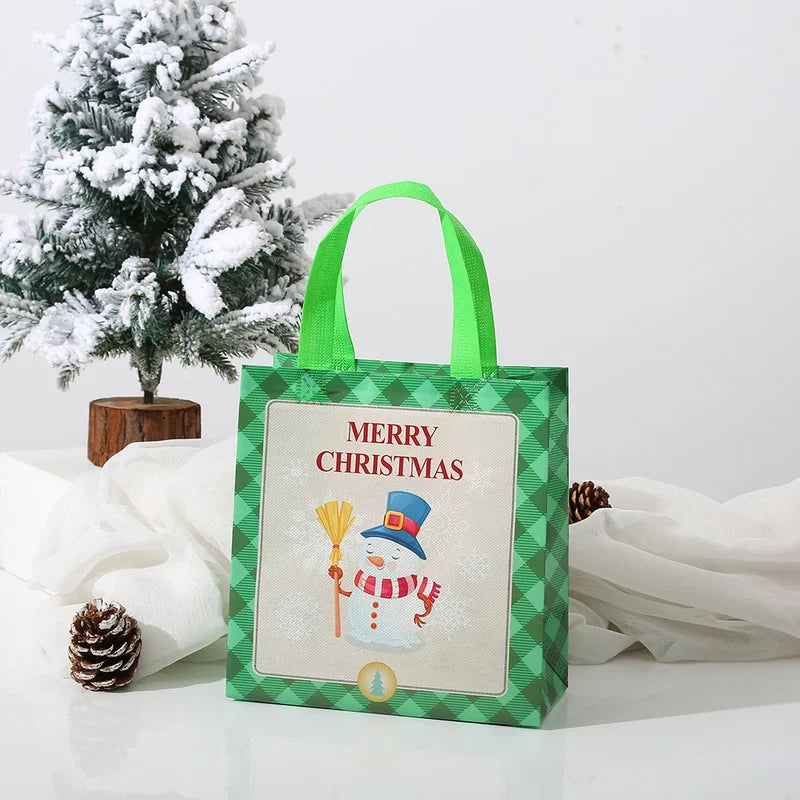 Christmas Cute Christmas Tree Snowman Elk Nonwoven Party Festival Gift Bags