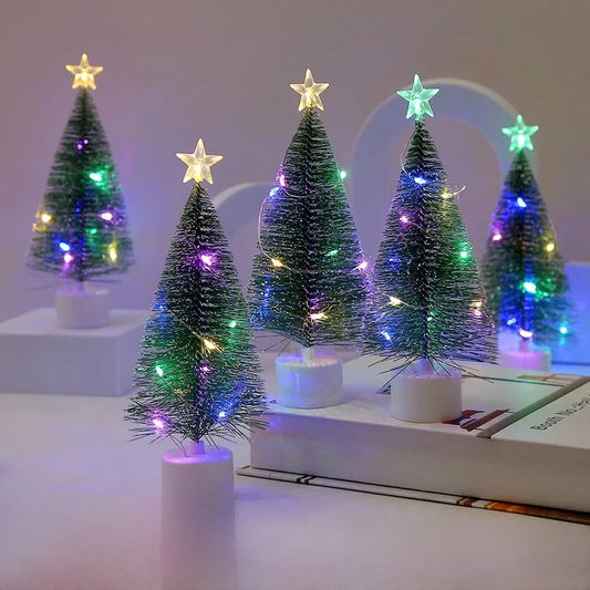 LED Colorful Luminous Christmas Tree Christmas Gift Christmas Window Atmosphere Decoration Kindergarten Ornaments