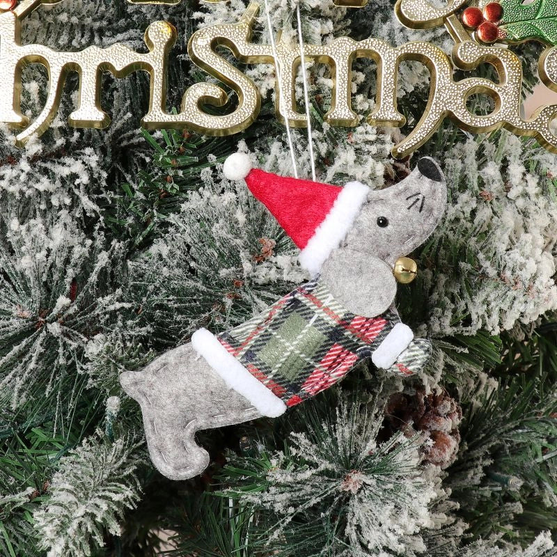 Christmas Fashion Dog Nonwoven Party Hanging Ornaments