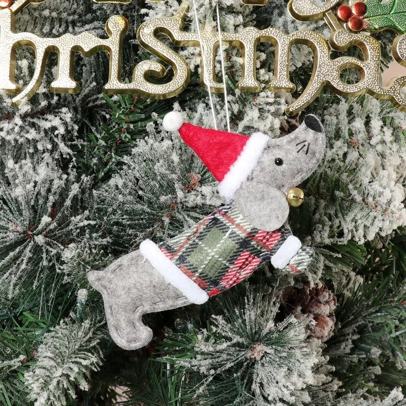 Christmas Fashion Dog Nonwoven Party Hanging Ornaments